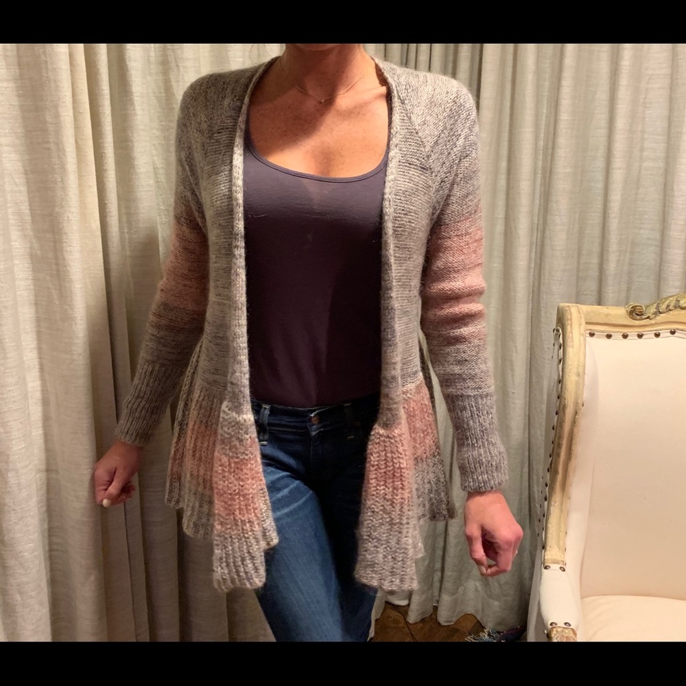 Anthropologie knitted&knotted mohair cardigan